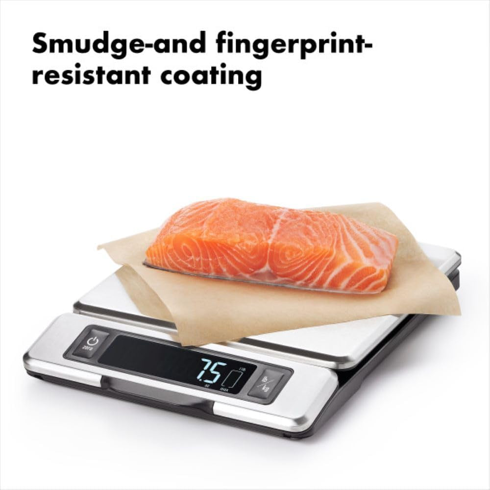 Good Grips 11-Pound Stainless Steel Kitchen Scale with Pull-Out Display - Black